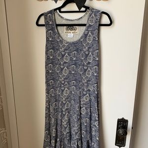 Effie’s heart balloons print stretch fabric dress with pockets L Large